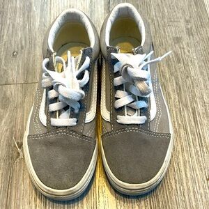 Grey and white kids vans!
